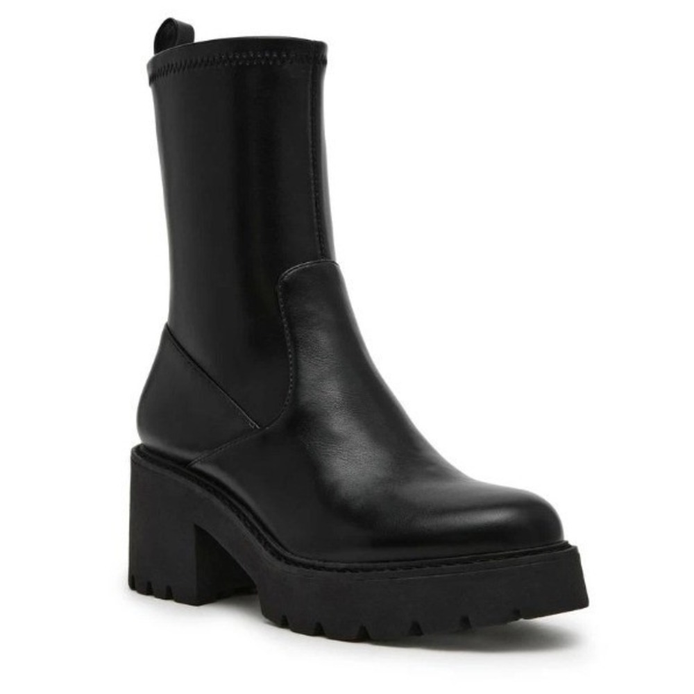 DV Dolce Vita Tale Black‎ Platform Lug Heel Ankle Bootie Women's Size 11 NEW